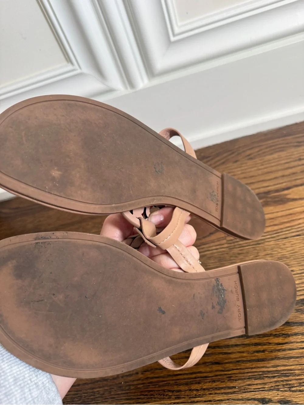 Tory Burch Miller Sandal in Nude Sz 11